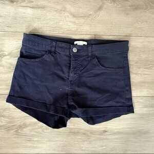 H&M | Navy cuffed shorts